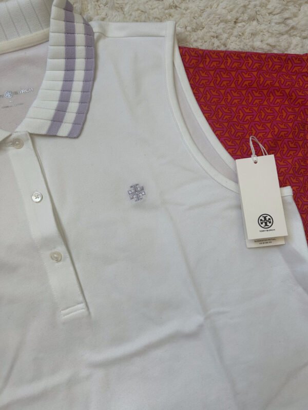 17 TB(3) Tory Burch Pique Polo Sleeveless