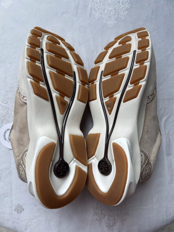 26 TB Tory Burch Monogram Good Luck Trainer Sneakers