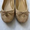3 TB(3) Tory Burch Chelsea Ballet Flat Leather Stitched