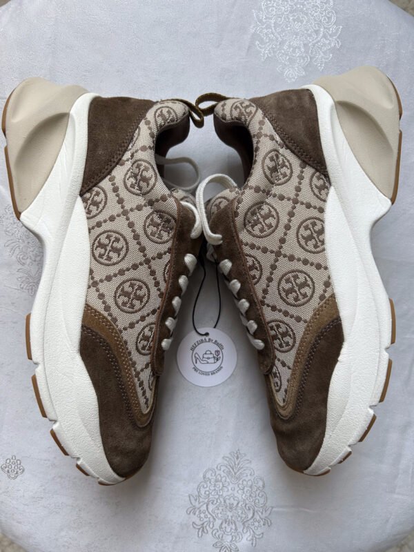 33 TB(2) Tory Burch Monogram Good Luck Trainer Sneakers