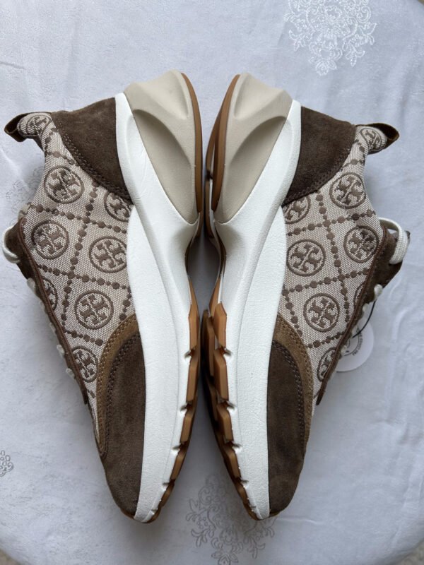 33 TB(3) Tory Burch Monogram Good Luck Trainer Sneakers
