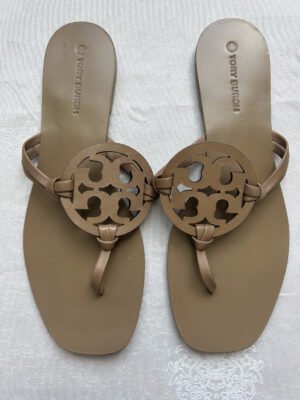 Tory Burch Square Toe Miller Sandals