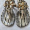Tory Burch Miller Snake Print Flat Sandals