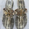 Tory Burch Miller Snake Print Flat Sandals