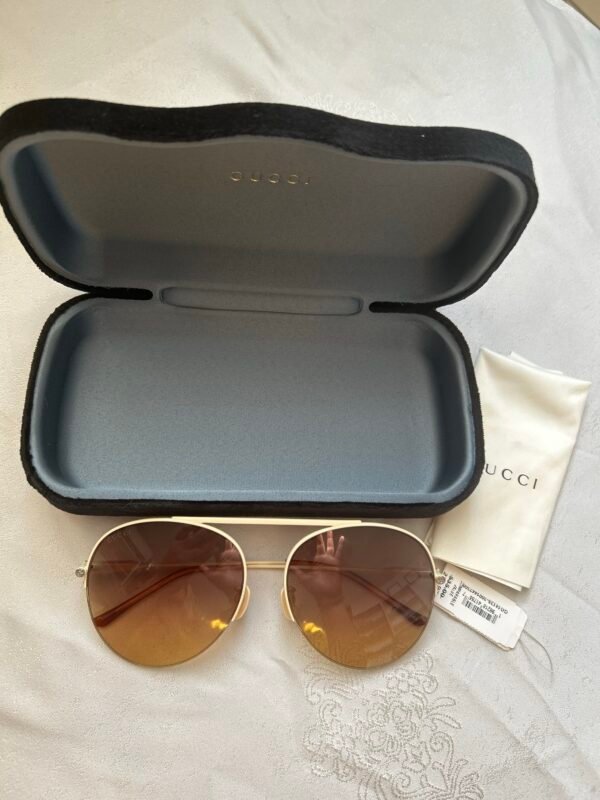 GUCCI Aviator Frame- Metal Sunglasses