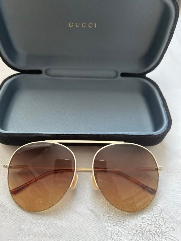 GUCCI Aviator Frame- Metal Sunglasses