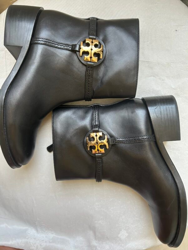 Tory Burch Black Leather Anckle Booties - Size 9.5