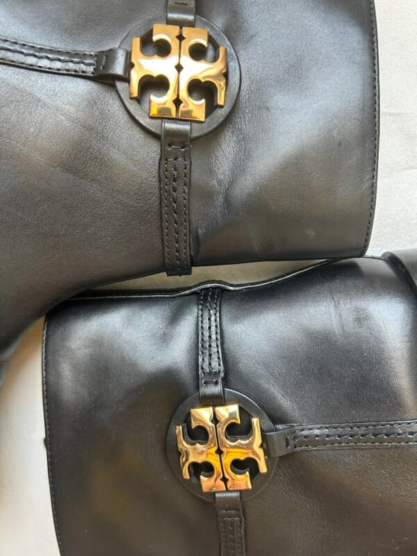 Tory Burch Black Leather Anckle Booties - Size 9.5