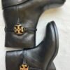 Tory Burch Black Leather Anckle Booties - Size 9.5